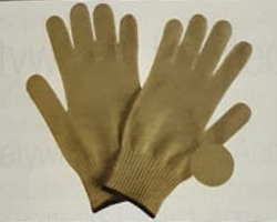 100%  Kevlar Gloves (Kevlar is the TM Of DuPont)   Quality: Light / Medium / Heavy Size: S/M/L Colour: Natural Yellow