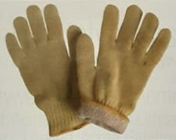 Kevlar Cotton Gloves (Kevlar is the TM Of DuPont)   Quality: Light / Medium / Heavy Size: S/M/L Colour: Natural Yellow