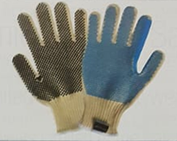 Kevlar Seamless Knitted Gloves with PVC Dots   Quality: Light / Medium / Heavy Size: S/M/L Colour: Natural Yellow