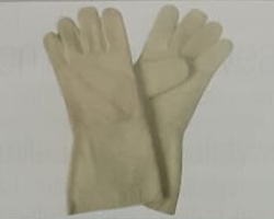 Aramid / Heat Resistant Felt Gloves  Stiched with Kevlar Thread Temperature 200 to 300 C  Size: 30 to 42 CM