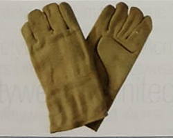 100% Aramid Gloves Temperature 400 to 600 C Size: 30 to 42 CM