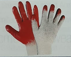 Nitrile Coated Gloves Size: S/M/LColour:Red Coating