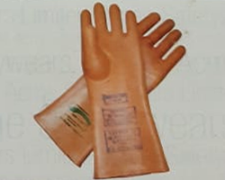 Electrical Rubber Gloves  Quality: 5 KV to 33 KV Size: 25 to 40 CM Colour:Orange