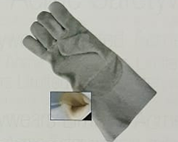 Welding Gloves with Kevlar Lining  Quality: Heavy  Size: 30 to 40 CM Colour:Natural