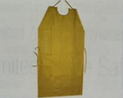 PVC Apron also available in Kevlar & Nomex  Quality: Medium / Heavy   Size: Standard  Colour: Natural, Yellow