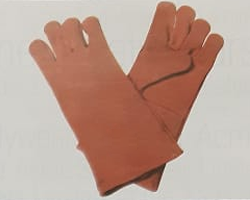Red Split Welding Gloves with lining  Quality: Light / Medium / Heavy  Size: 25 to 40 CM Colour:Natural, Yellow, Green, Red